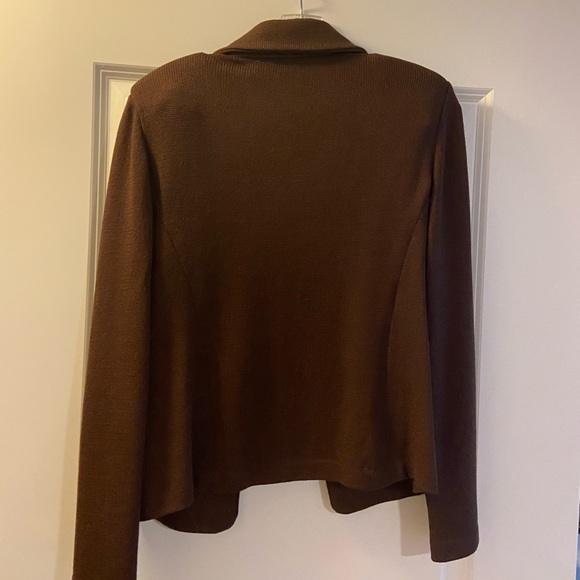 St. John by Marie Gray - Brown Sweater Blazer - Picture 5 of 8